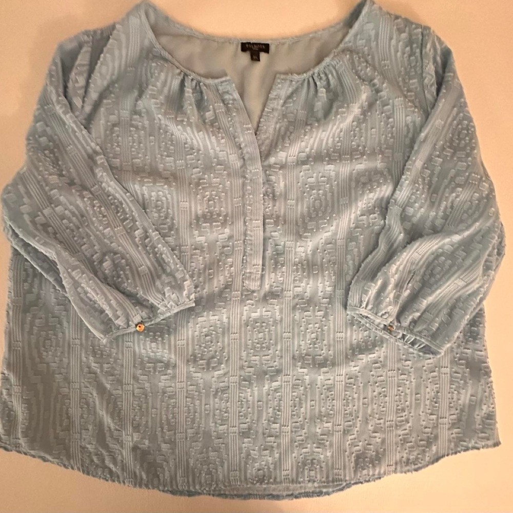 Talbots light blue blouse size 2X